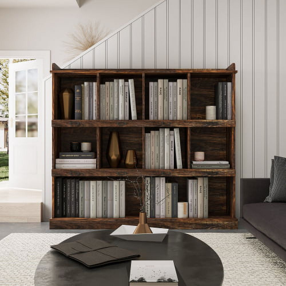 10 Cubes Bookshelf. Closet Organizers and Storage. Wooden Open Shelf Bookcase. Clothing Storage Rack Shelves in Living Room/Home/Office. Books Holder Organizer for Books/Movies (Espresso)