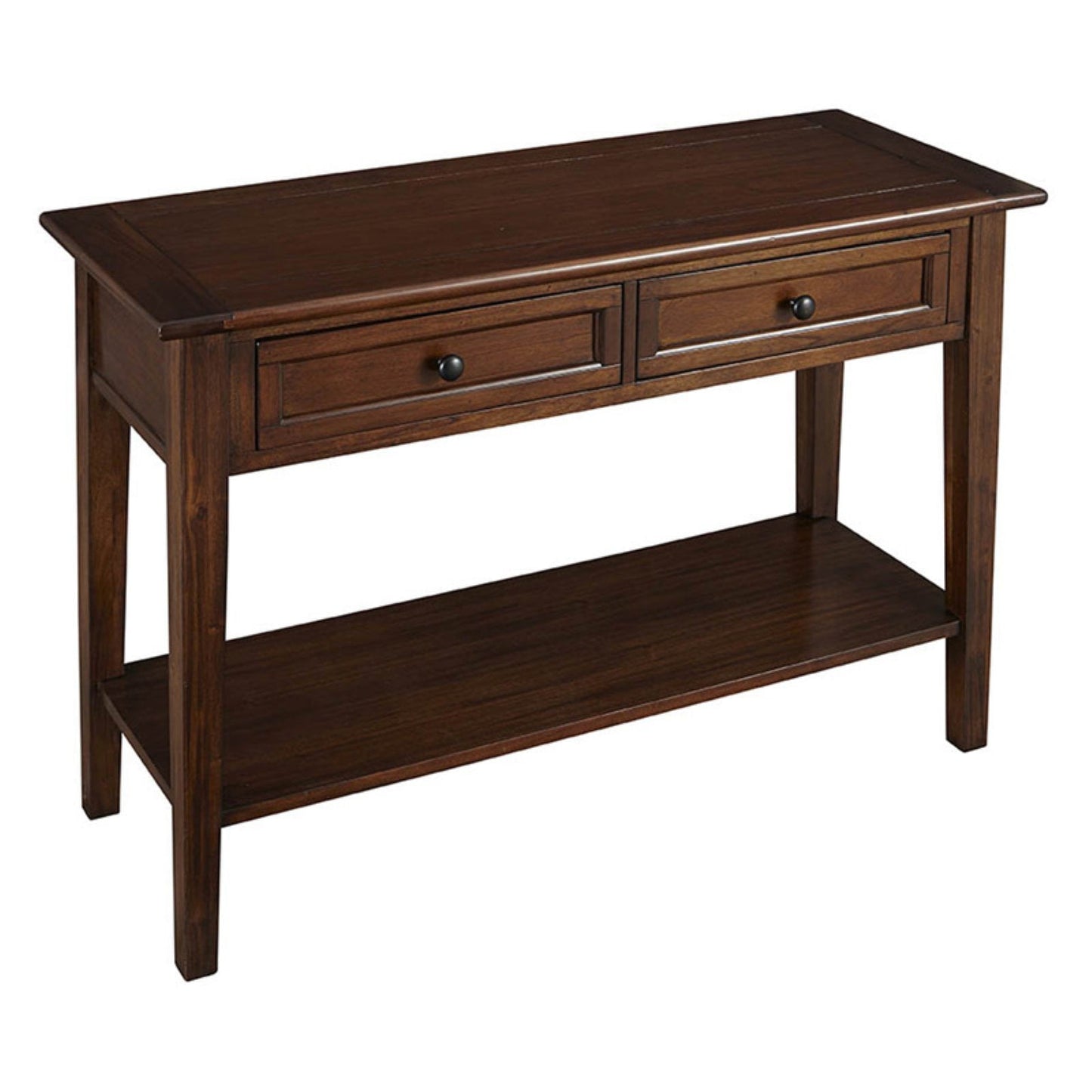 A-America Westlake 2 Drawer Console Table in Cherry Brown